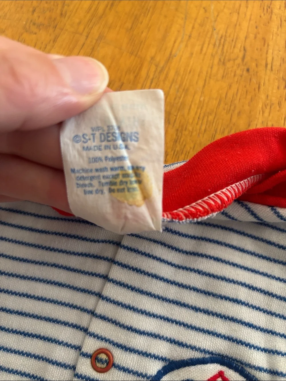 Vintage Baby Cuddle Time Bear Baseball Pajamas 6-12 months